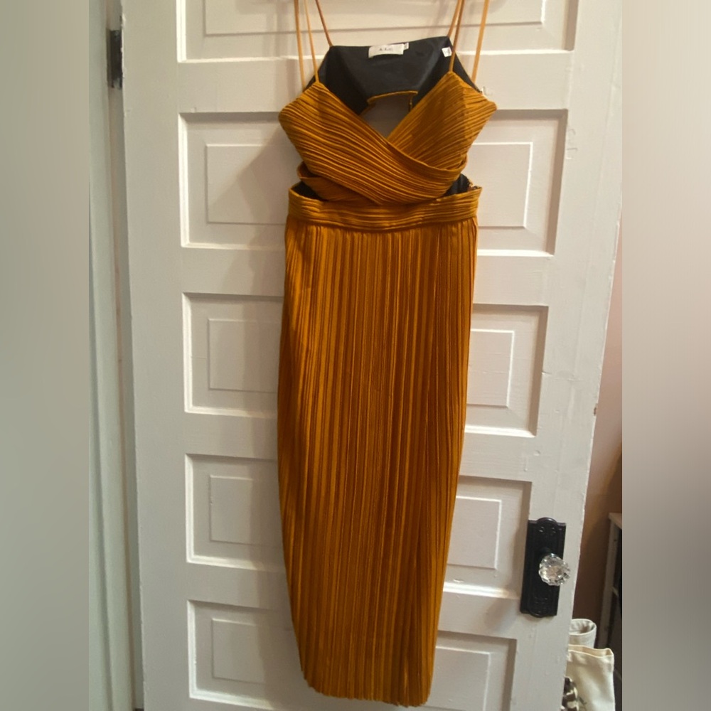 ALC Plisse MIDI Dress